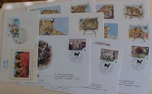 AFGHANISTAN FDC 8 DIFF. 1979-2004  CACHET ,5 ARE UNADDRESSED