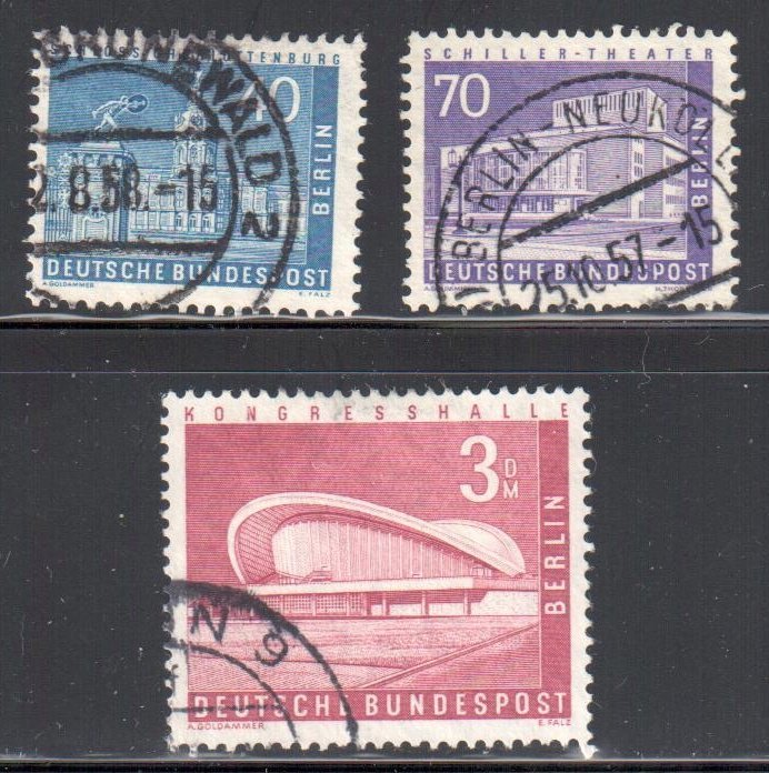 Germany Berlin #9N131, 134, 136 USED