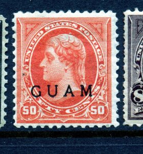 Guam Scott 11 Overprint Mint Stamp  (Stock Guam 11-11)
