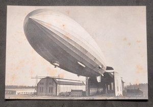 WW2 WWII German Third Reich postcard Luftpost Zeppelin airship LUFTPOST airmail