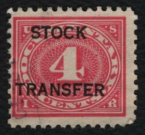 #RD3 4c Stock Transfer, Used [21] **ANY 5=FREE SHIPPING**