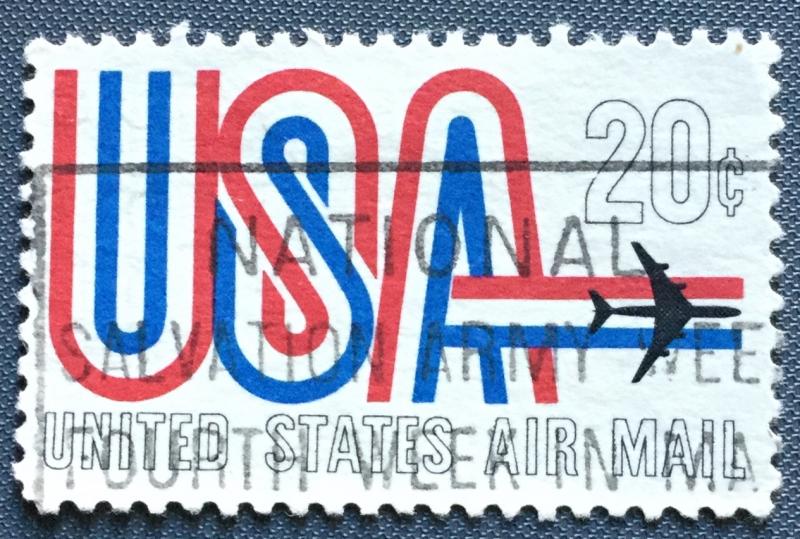 US #C75 Used Single USA & Jet SCV $.25 L21