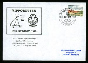 Danmark -Scouts Cover with Commemorative Cancel