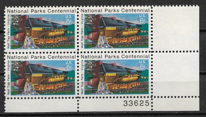 1972 Sc1452 Wolf Trap Farm MNH PB4