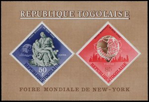 Togo #537a MNH; 2 stamp Souvenir Sheet - NY World's Fair (1965)