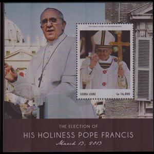 SIERRA LEONE 2013 - Scott# 3170 S/S Pope NH