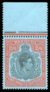 Bermuda #124 (SG 117c) Cat£17, 1938-51 George VI, 2sh6p red and black, with ...