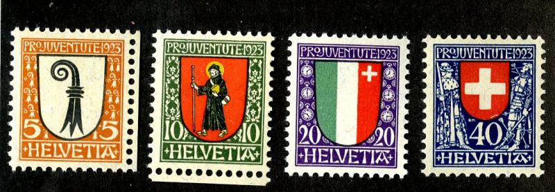 SWITZERLAND  B25-B28 MNH SCV $21.00 BIN $12.00