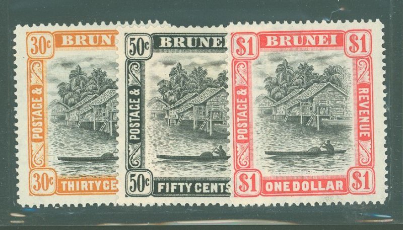 Brunei #71-73 Unused