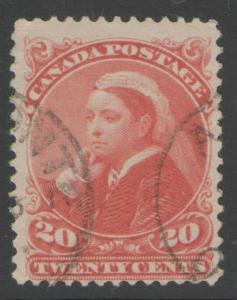 CANADA SG115 1893 20c VERMILION FINE USED