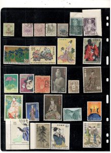 JAPAN COLLECTION ON STOCK SHEET MINT/USED