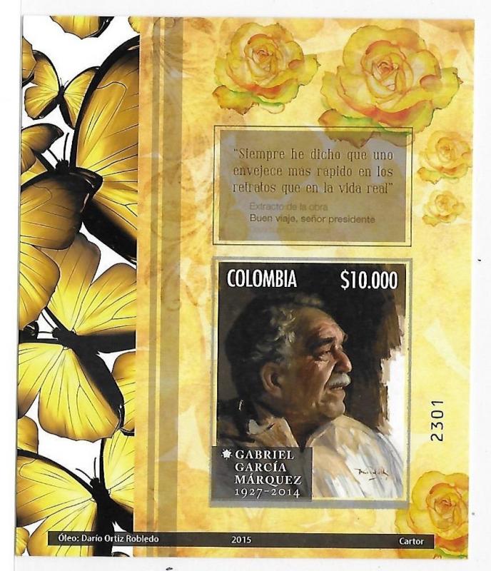 Colombia 2015 Gabriel Garcia Marquez S/S MNH