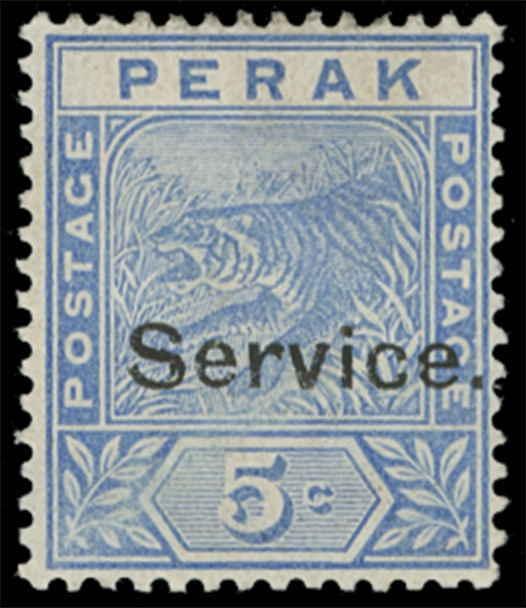 Malaya / Perak Scott O10 Gibbons O10 Mint Stamp