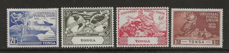 Tonga Scott catalog # 87-90 Unused Hinged See Desc