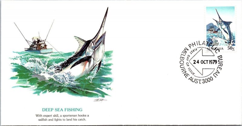 Australia 1979 FDC - Deep Sea Fishing - Melbourne - J8742