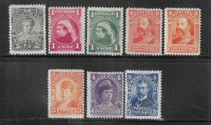 NEWFOUNDLAND SCOTT #78-85 1897-1901 JUBILEE ISSUE- MINT HINGED/NEVER HINGED