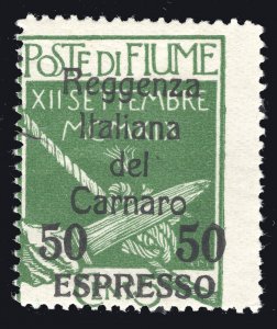 MOMEN: FIUME SC #E5 1920 MINT OG H LOT #67108*