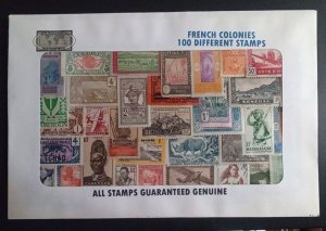 French Colonies - packet of 100 stamps