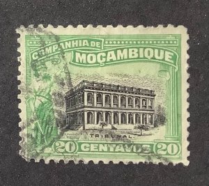 Mozambique Company 1918 Scott 131 used - 20c, Tribunal of Beira, Law Court