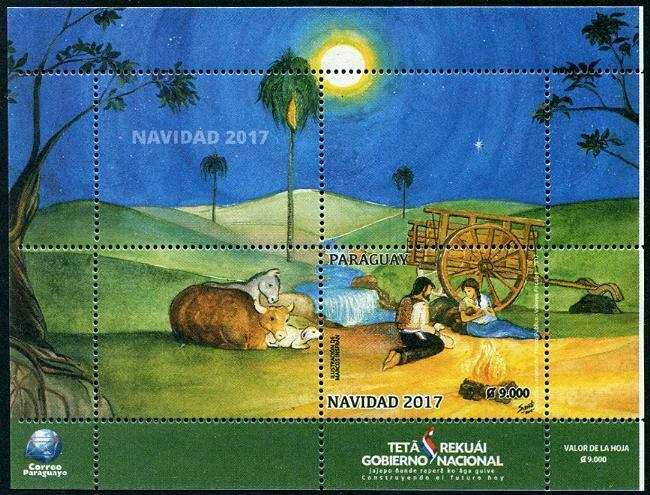 HERRICKSTAMP NEW ISSUES PARAGUAY Christmas 2017 S/S