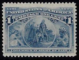 Scott #230 - $125.00 – XF-OG-NH – XF-90 – Boardwalk margins. Fresh. PF Cert!