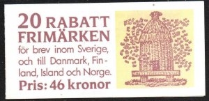 Sweden Sc #1828 MNH Complete Booklet