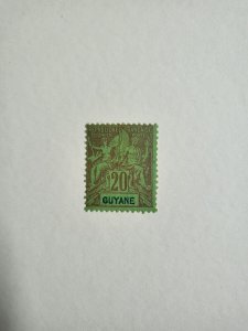 Stamps French Guiana Scott #41 used