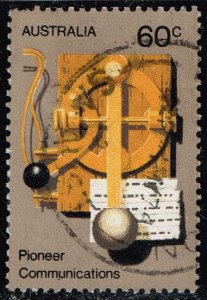 Australia #537 Communication with Morse Key; Used (0.55) (3Stars)