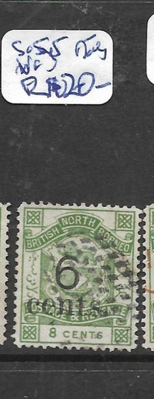 NORTH BORNEO (PP1501B) 6C/8C  SG 55  DOTS CANCEL  VFU