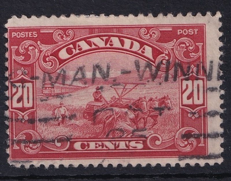 1929  CANADA - SG:283  - KING GEORGE V  - 20c LAKE  -  USED 