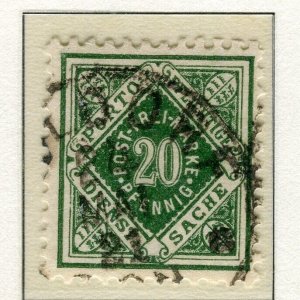 WURTTEMBERG; 1921 early Numeral issue fine used 20pf. value