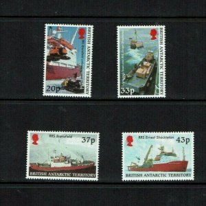 British Antarctic Territory: 2000 Launch Ernest Shackleton, supply ship  MNH set