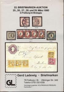 22. Briefmarken-Auktion, Gerd Ladewig  March 25-29, 1980