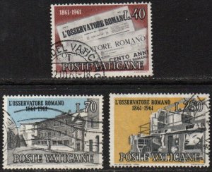 Vatican City Sc #310-312 Used