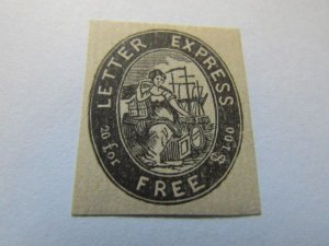 US Local Stamp,Scott # 96L1 Letter Express-Free,20 for $1.00 Black on White MHNG