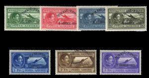 Albania #C36-42 (Mi. 235-241) Cat€250, 1931 Tirane-Rome, complete set, neve...