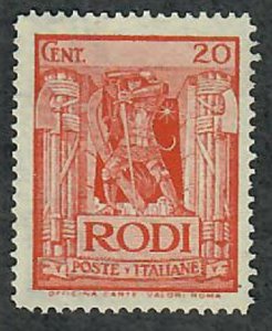 Italy Rhodes 17 Knight in Armor MNH single