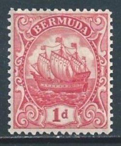 Bermuda #83 NH 1p Caravel Type III - Wmk. 4