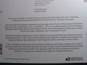 ​UNITED STATES-2012-SC# 4651-2- CHERRY BLOSSOM WASHINGTON D.C.- SHEET MNH-VF