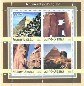 Guinea - Bissau 2003 - Monument of Egipte 4v. Y&T 1106-1109, Michel 2126-2129