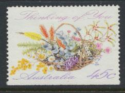 Australia SG 1318  Used - Greetings - Flowers bottom imperf