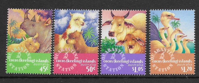 Cocos Island 319-22  1996 set 4  VF NH