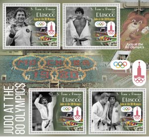 Stamps. Olympic games 1980 , Judo 2024 year 1+1 sheets perforated MNH **