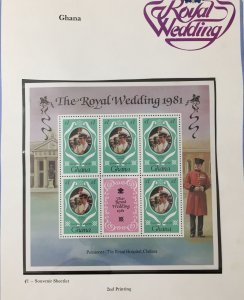 Lady Diana Royalty 1981 Wedding MNH+Sheets+Booklet Gambia Ghana Grenada UK316