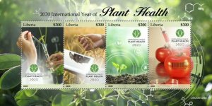 Liberia 2020 MNH Plants Stamps International Year of Plant Health Nature 4v M/S