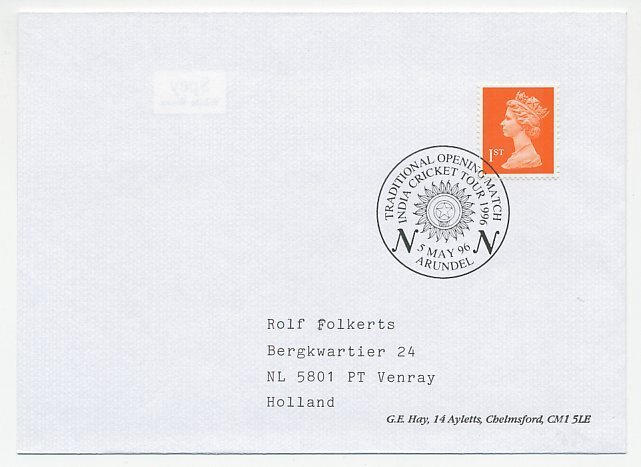 Cover / Postmark GB / UK 1996 Cricket