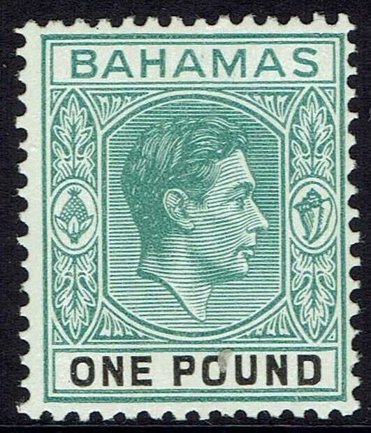 BAHAMAS 1938 KGVI 1 POUND MNH **