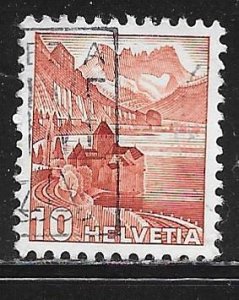 Switzerland 230B: 10c Chillon Castle, used, F-VF