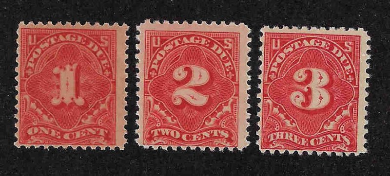 J61-J63 Mint,OG,NH... SCV $53.00