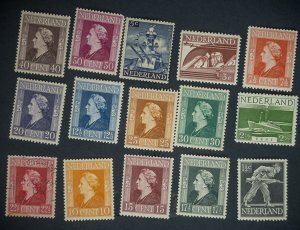 Netherlands #262-276  M  Only 272 is Used CatVal $9.40